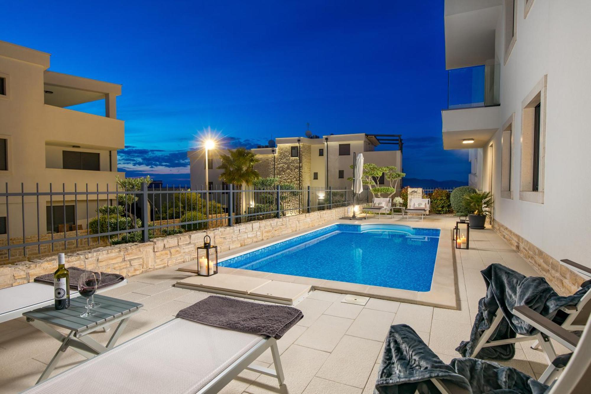 Luxury Apartment Hyperion With Private Pool And Garden Murter Extérieur photo