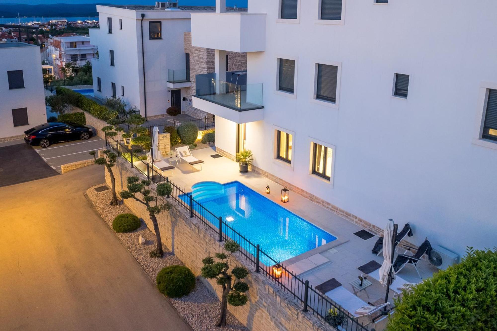Luxury Apartment Hyperion With Private Pool And Garden Murter Extérieur photo